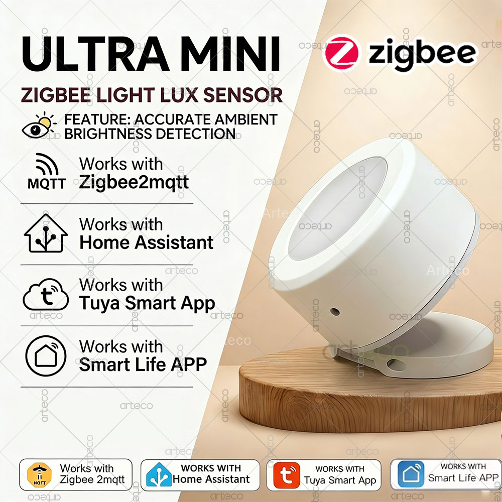 Home Automation Ideas - Ultra Mini Czujnik Światła Zigbee Detektor