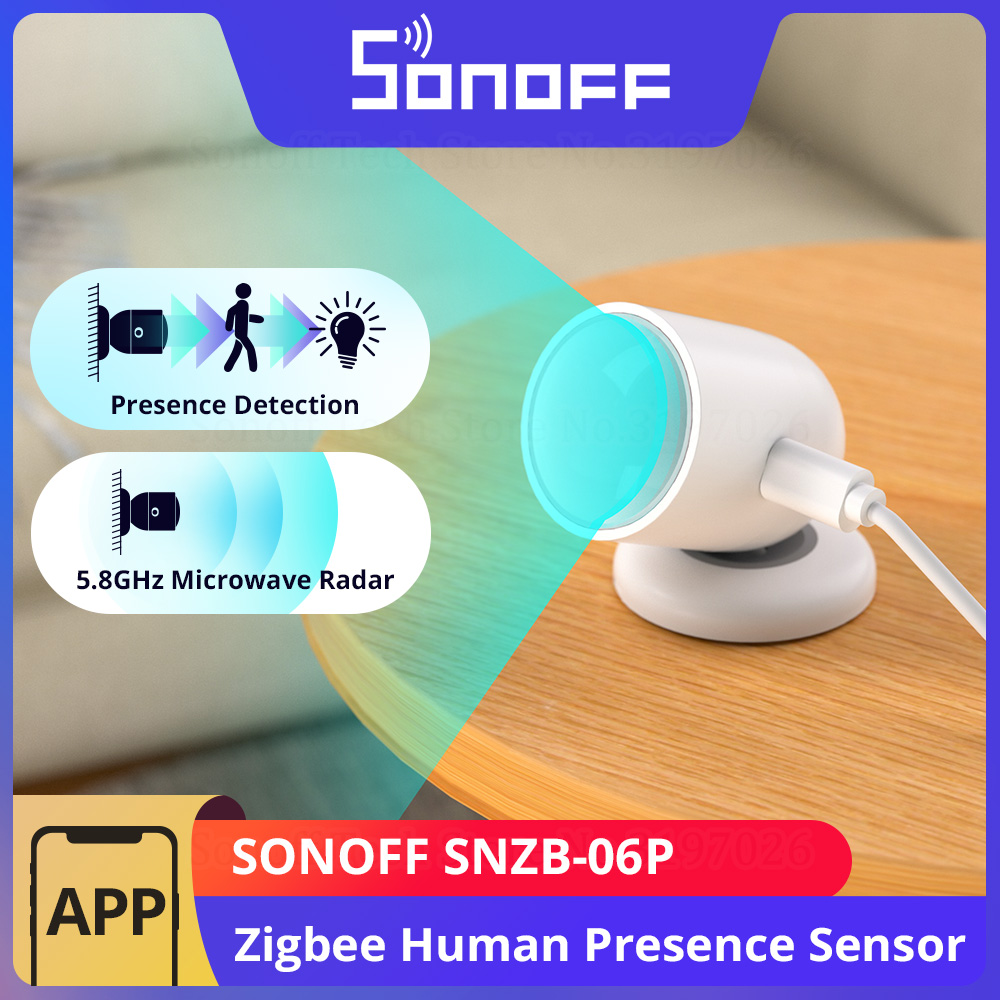Sonoff Basic Switch - SONOFF SNZB-06P Zigbee czujnik obecności człowieka