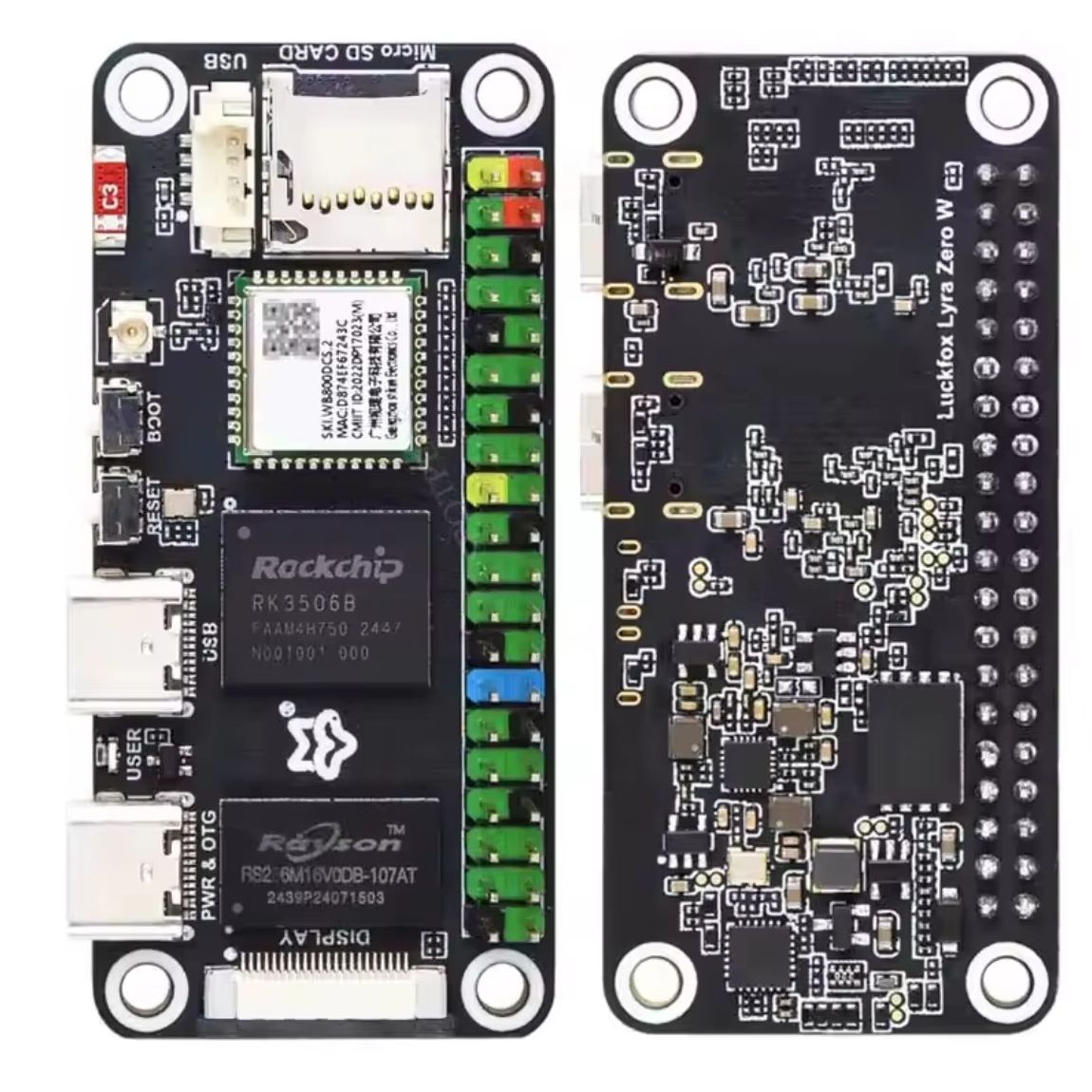 Pi Zero W Board - Płytka Luckfox Lyra Zero W RK3506B