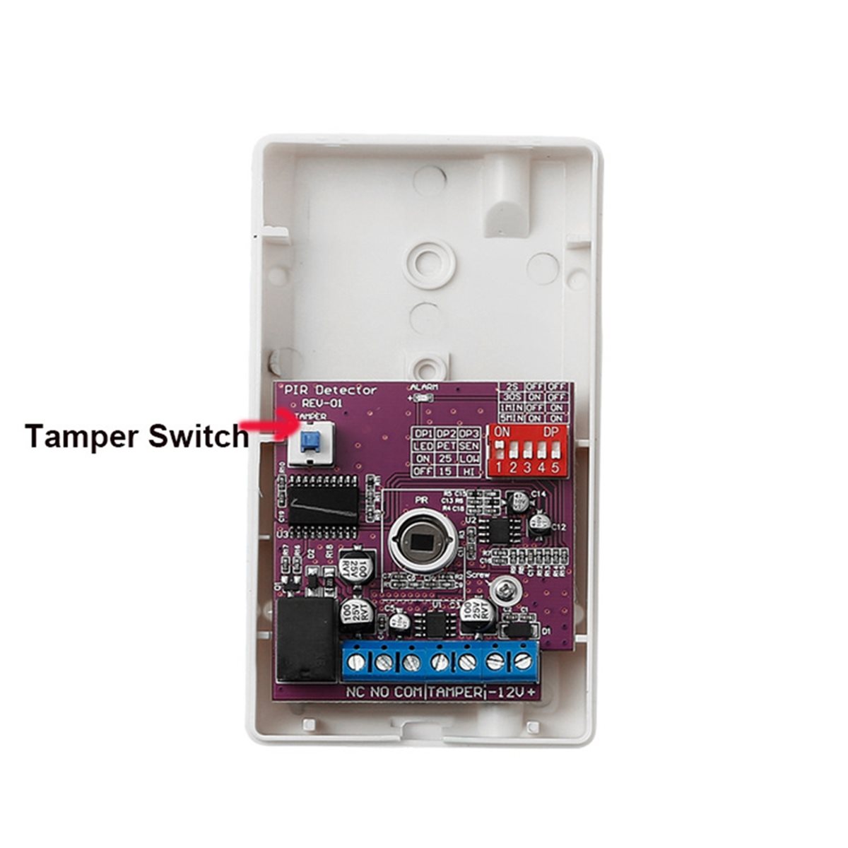 Motion Sensor Pir Wired - AA80 12V Przewodowy Pasywny Wewnętrzny Detektor