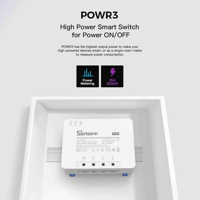 SONOFF POW POWR3/Powr316/POWR3 – Sonoff Basic Switch recenzja i cena
