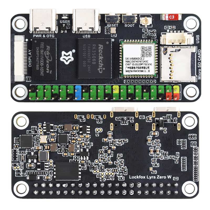 Płytka Linux Luckfox Lyra Zero – Pi Zero W Board recenzja i cena